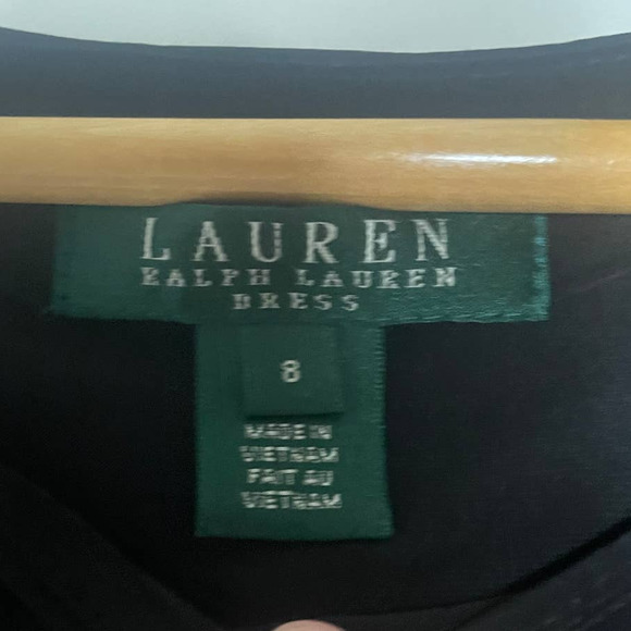 Lauren Ralph Lauren Womens Classic Colorblock Long Sleeve Dress Ruching - Picture 3 of 10